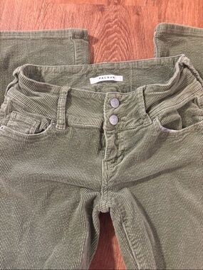 PacSun Sage Green Corduroy Low Rise Boot Jeans